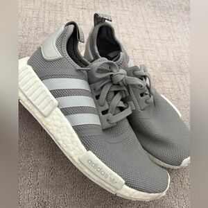 Adidas Gray and White NMD Sneakers